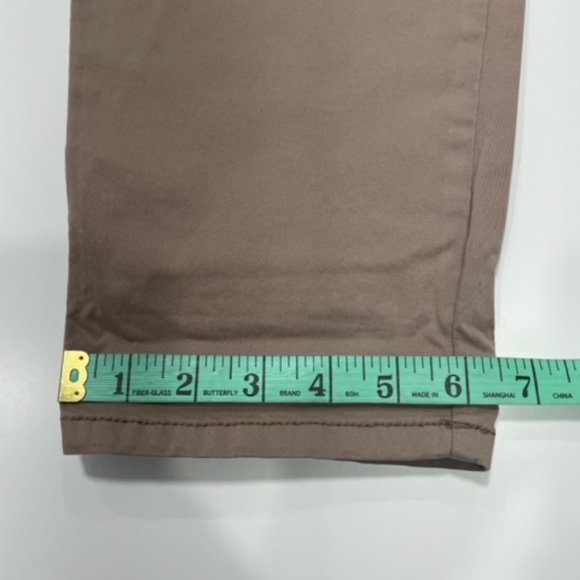 SMART SET Taupe-pinkish hue Cotton Pants Mid-Rise ~ Size 12 with tags - Picture 11 of 16